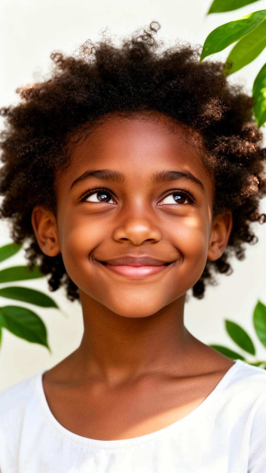 Portrait of a young girl reading
